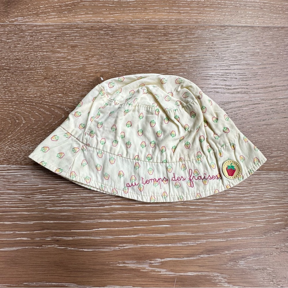 Strawberry Print Kids Hat 12M